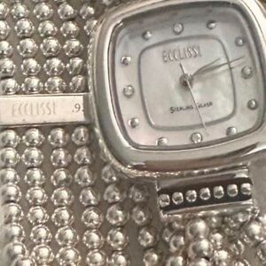 Ecclissi Sterling silver 925 Beaded Watch